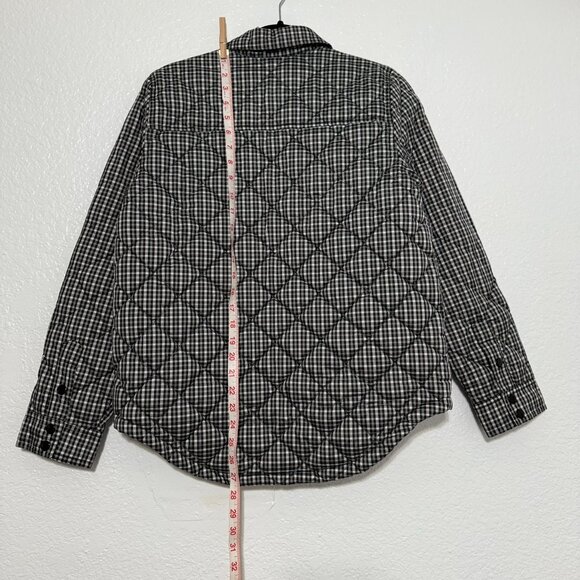 J. Crew Checkered Black and White Puffer Jacket - Picture 4 of 16